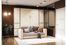 Шкаф-кровать с диваном Злата в Красном Яре - krasnyj-yar.katalogmebeli.com | фото 1
