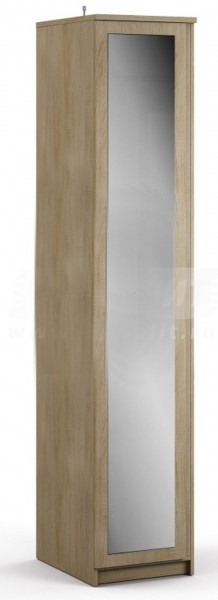 Веста СБ-2260 Шкаф 1 дверный с зеркалом Дуб Сонома в Красном Яре - krasnyj-yar.katalogmebeli.com | фото