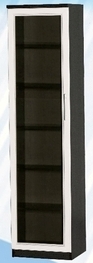 Шкаф средний со стеклодверью ДЛЯ ГОСТИНОЙ ШСС-450 Венге/Дуб выбеленный в Красном Яре - krasnyj-yar.katalogmebeli.com | фото 1