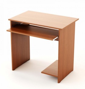 Компьютерный стол Малый упрощённый (Беленый дуб) в Красном Яре - krasnyj-yar.katalogmebeli.com | фото 2