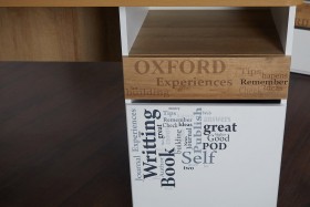 Стол с ящиками «Оксфорд» (Ривьера/Белый с рисунком) в Красном Яре - krasnyj-yar.katalogmebeli.com | фото 9