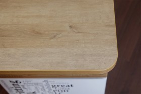 Угловой письменный стол с ящиками «Ривьера» Дуб Бонифацио/Белый в Красном Яре - krasnyj-yar.katalogmebeli.com | фото 5