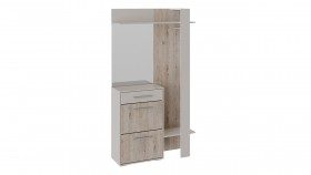 Шкаф для одежды «Нуар» тип 1 Фон серый/Дуб сонома в Красном Яре - krasnyj-yar.katalogmebeli.com | фото 2