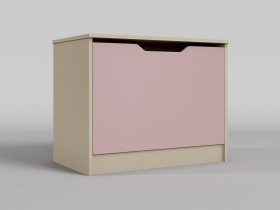 Ящик для игрушек Грэйси (Розовый/корпус Клен) в Красном Яре - krasnyj-yar.katalogmebeli.com | фото