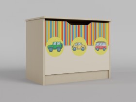 Ящик для игрушек Клаксон (Бежевый/корпус Клен) в Красном Яре - krasnyj-yar.katalogmebeli.com | фото