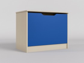 Ящик для игрушек Скай (Синий/корпус Клен) в Красном Яре - krasnyj-yar.katalogmebeli.com | фото